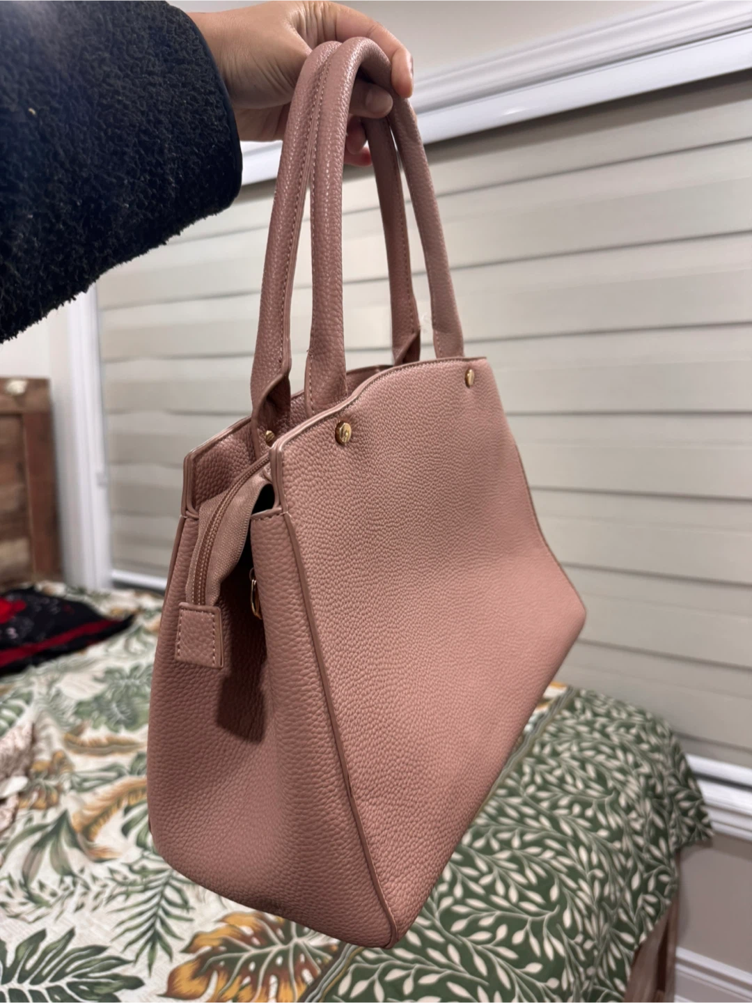 Blush Pink Bow Handbag - photo 2