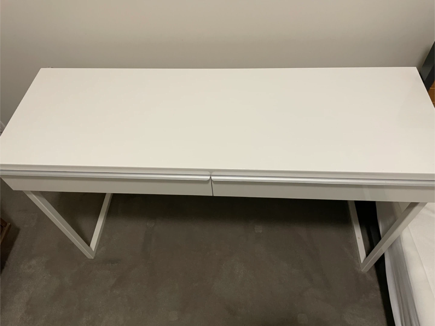 Ikea Besta Desk - White