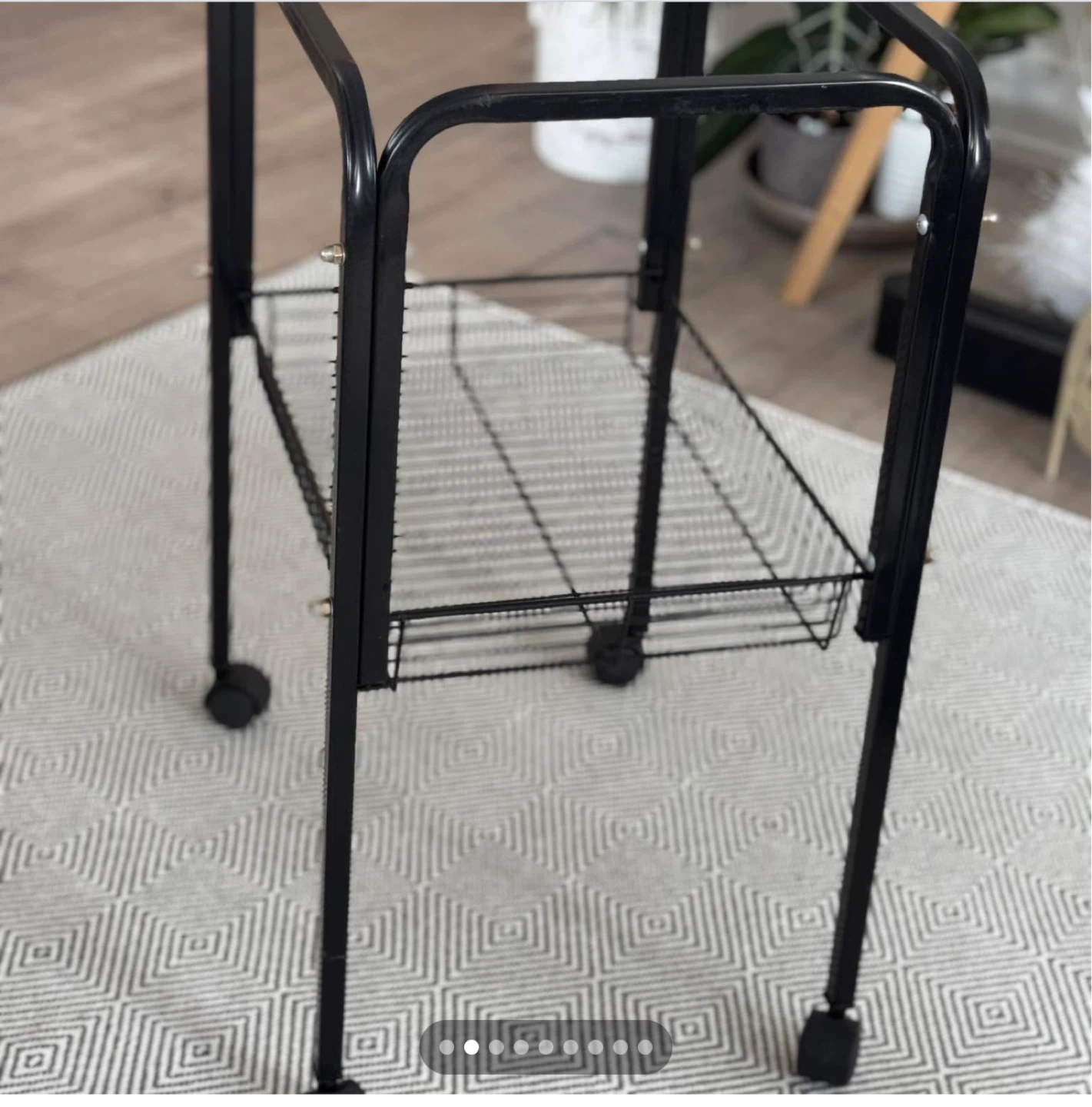 Black Rolling Bird Cage - 39" Height - photo 3