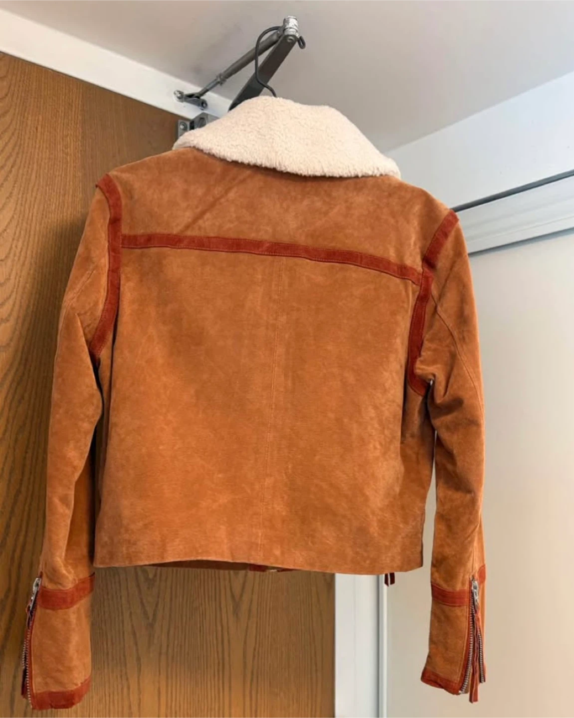Suede Leather Jacket - Size M - photo 2