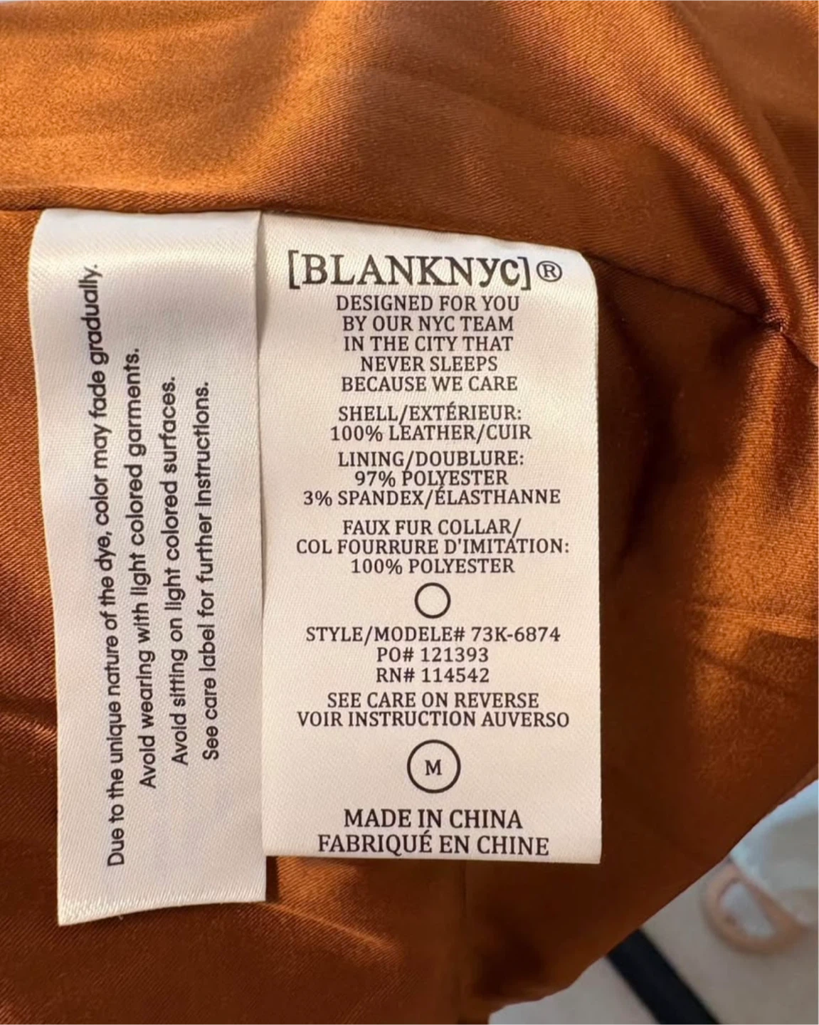 Suede Leather Jacket - Size M - photo 4