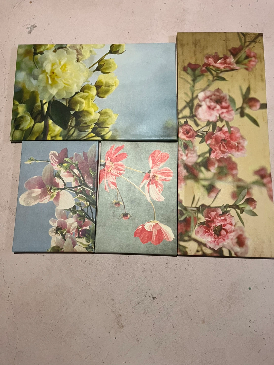Floral Canvas Wall Art Set