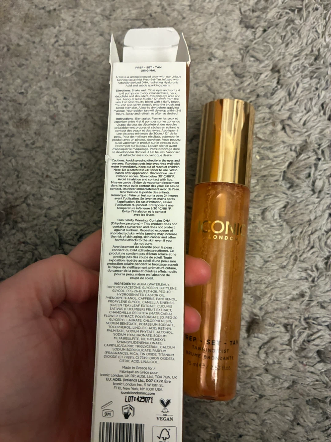 Iconic London Prep-Set-Tan Tanning Mist 75ml - photo 2
