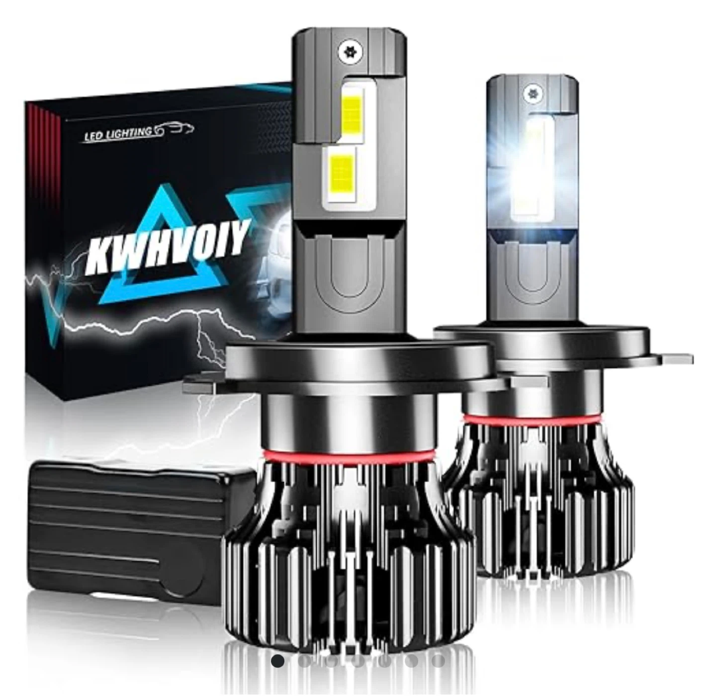 Pack of 2 KWHVOIY 9003/H4 LED Headlight Bulbs