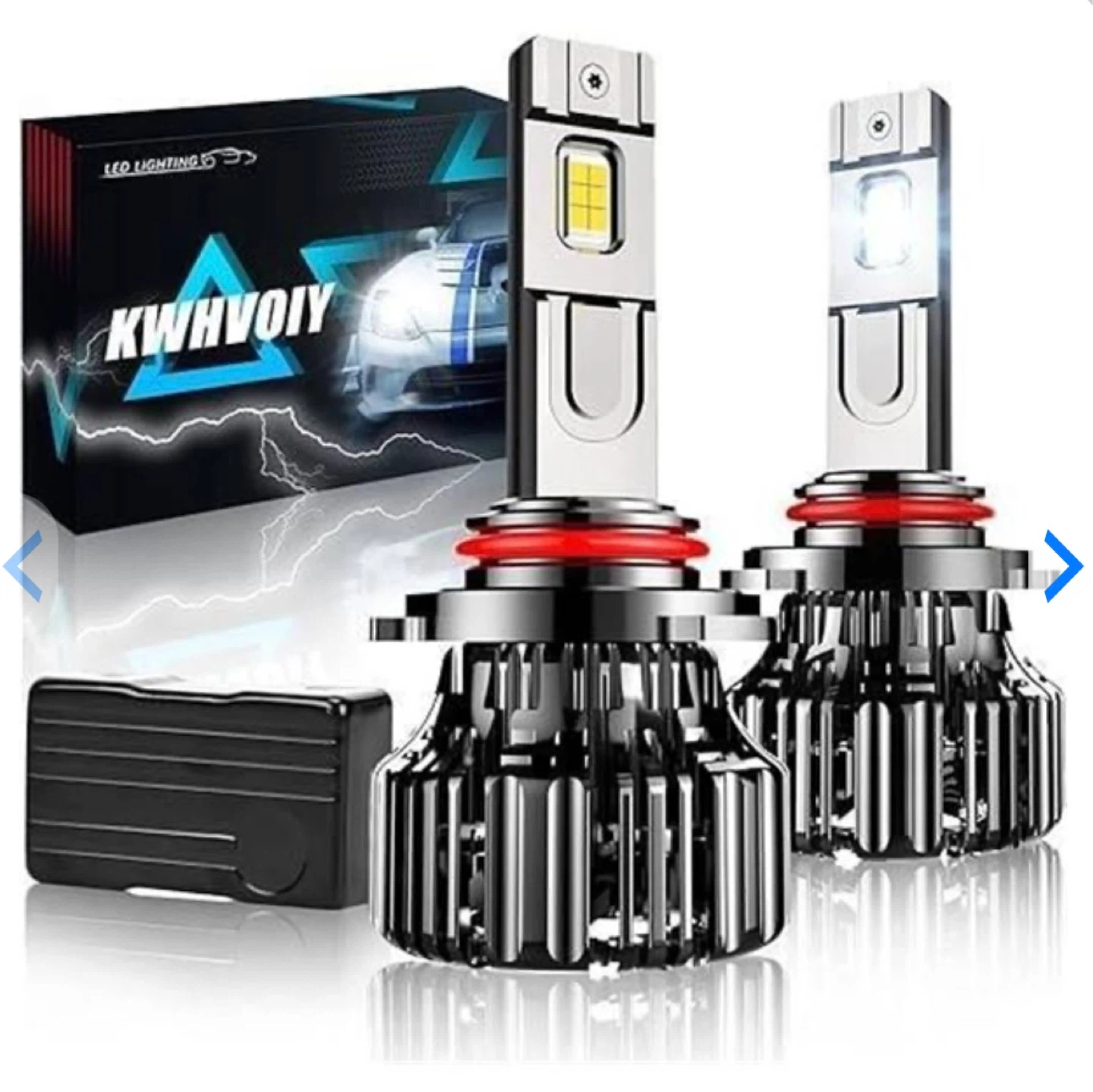 Pack of 2 kwhvoiy 9006/HB4 LED Headlight Bulbs