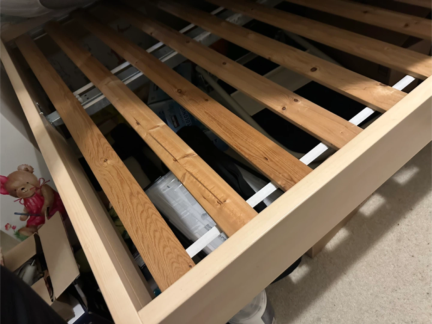 IKEA double Bed Frame and mattress - photo 2