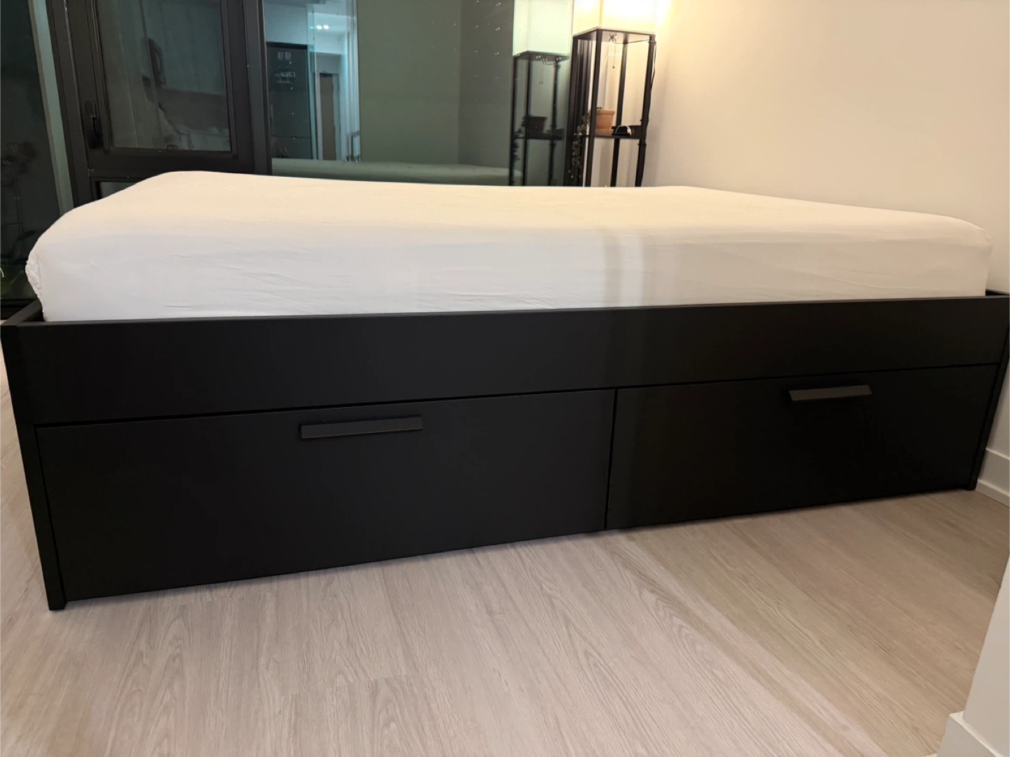 IKEA Brimnes Full Bed Frame with Storage - Black - photo 4