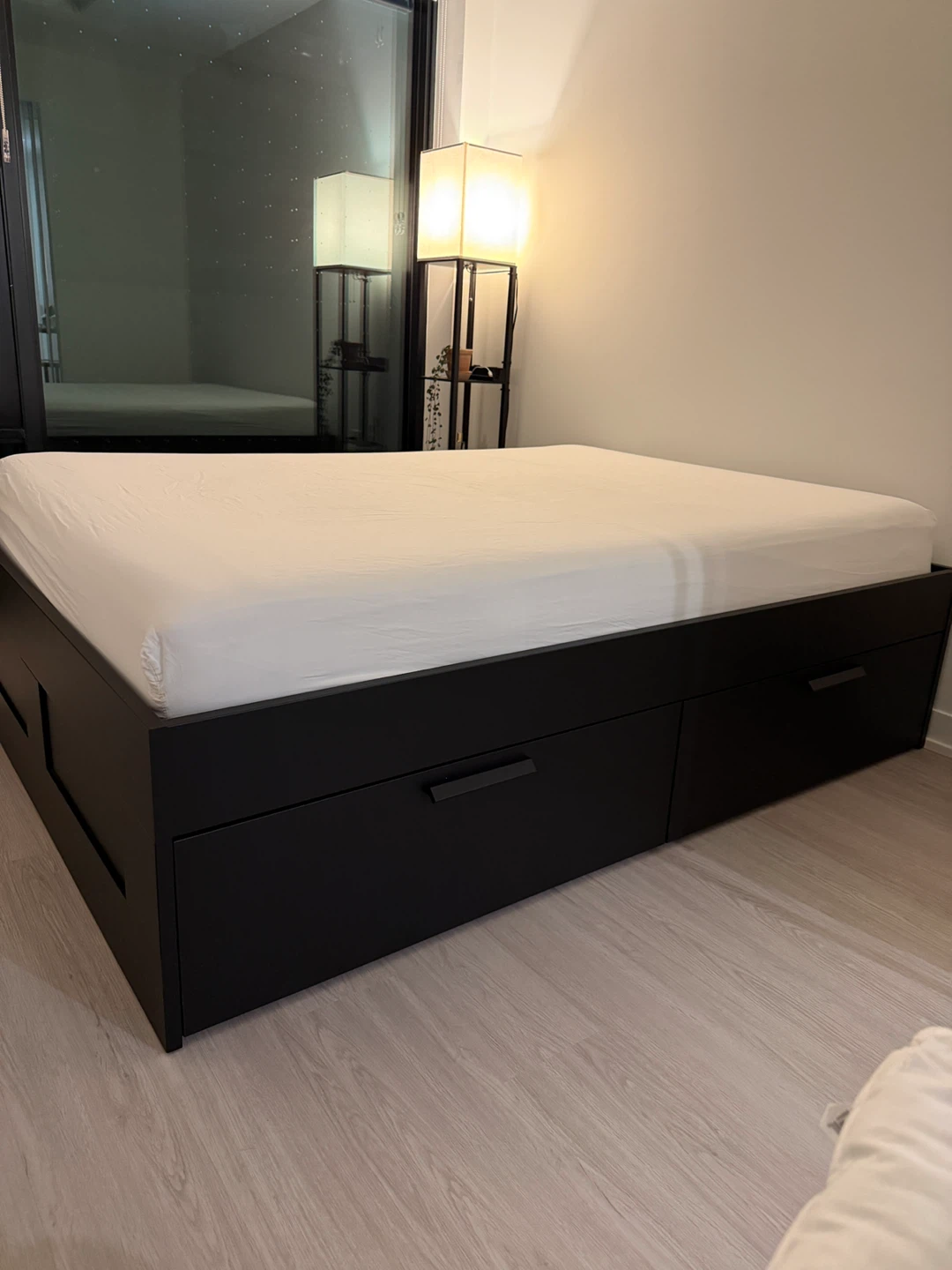 IKEA Brimnes Full Bed Frame with Storage - Black - photo 2