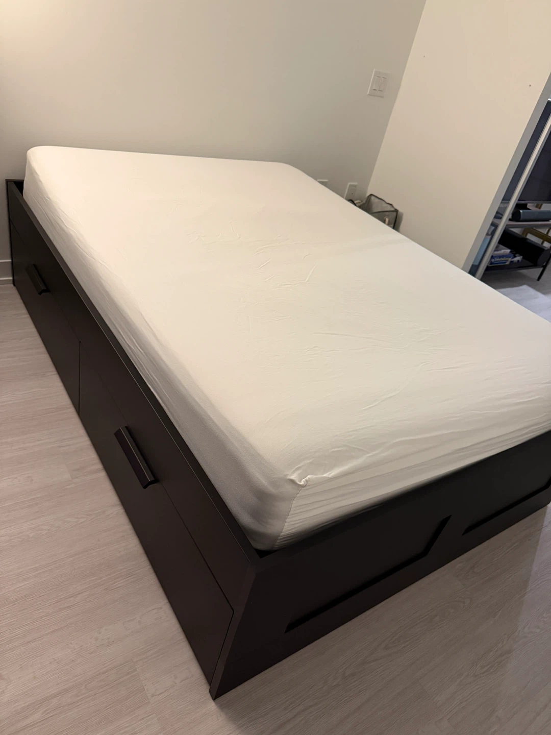 IKEA Brimnes Full Bed Frame with Storage - Black - photo 5