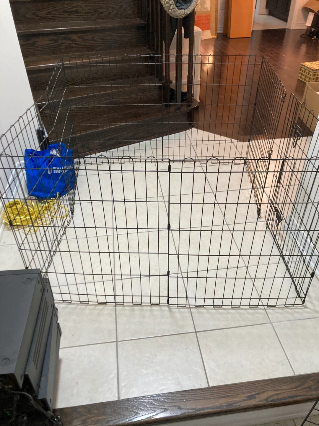 Black Metal Puppy Playpen