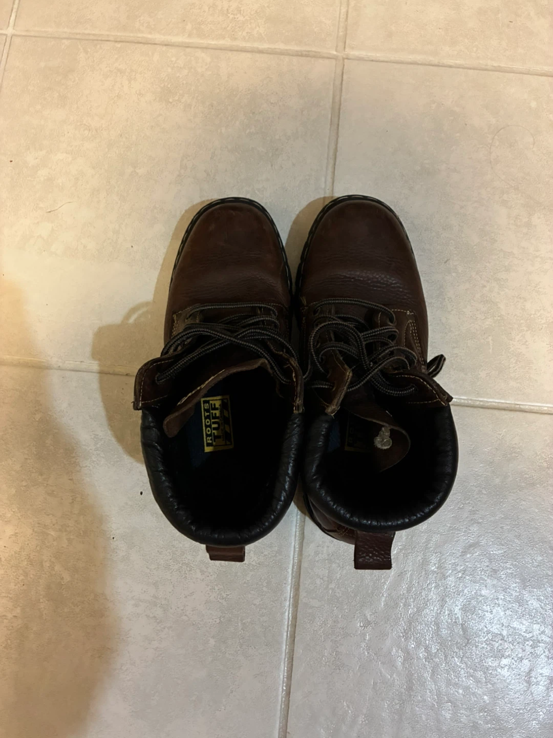 Roots Brown Leather Work Boots, Size 10 men’s - photo 2