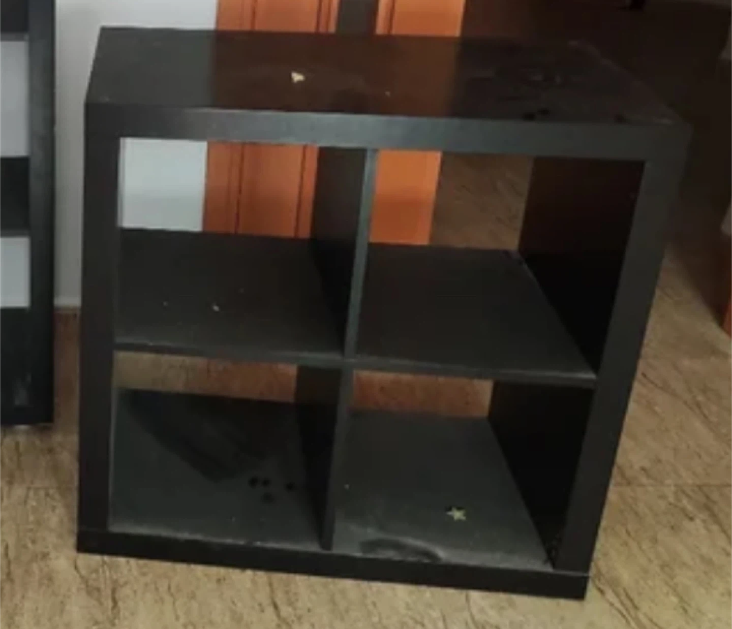 Ikea Expedit, old version of Kallax - Black 4-Cube Storage Shelf