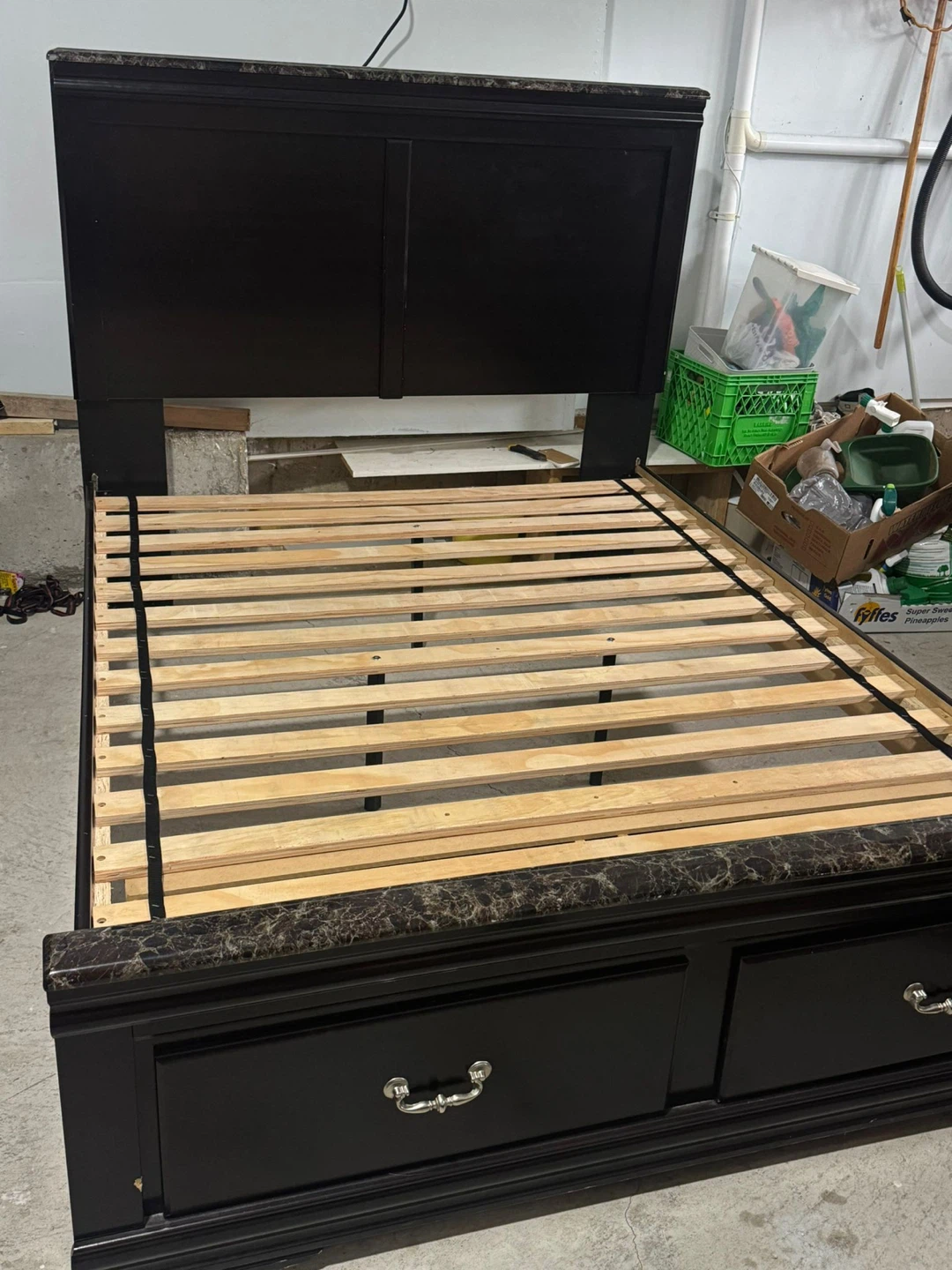 Queen Size Bed Frame - Black - photo 2