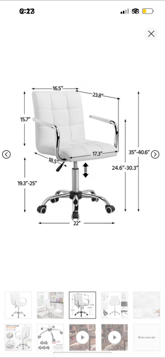 Desk/ Vanity  Chair - photo 3