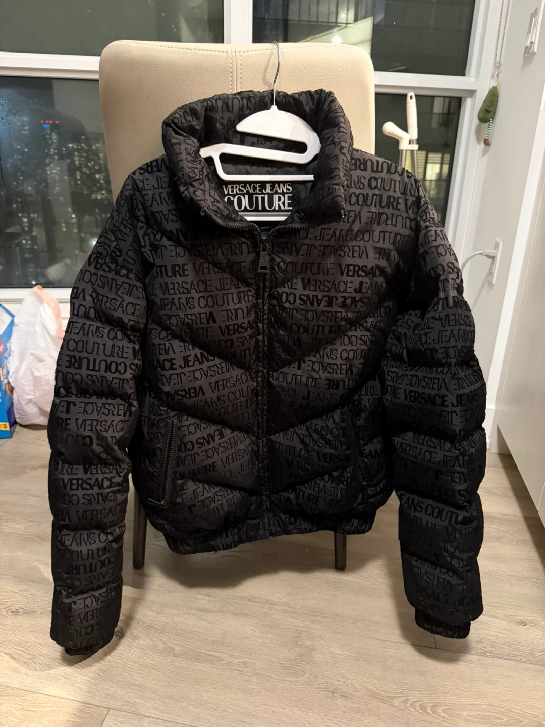 Versace Jeans Couture Logo Puffer Jacket