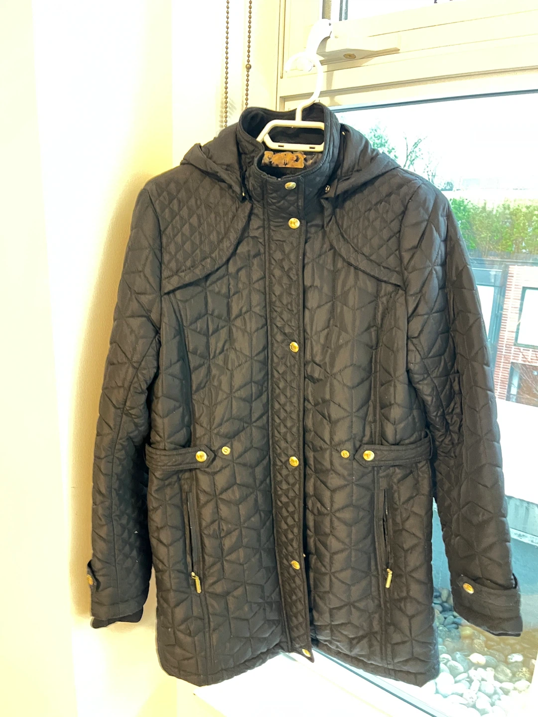 Weatherproof Black Quilted Jacket - Size M