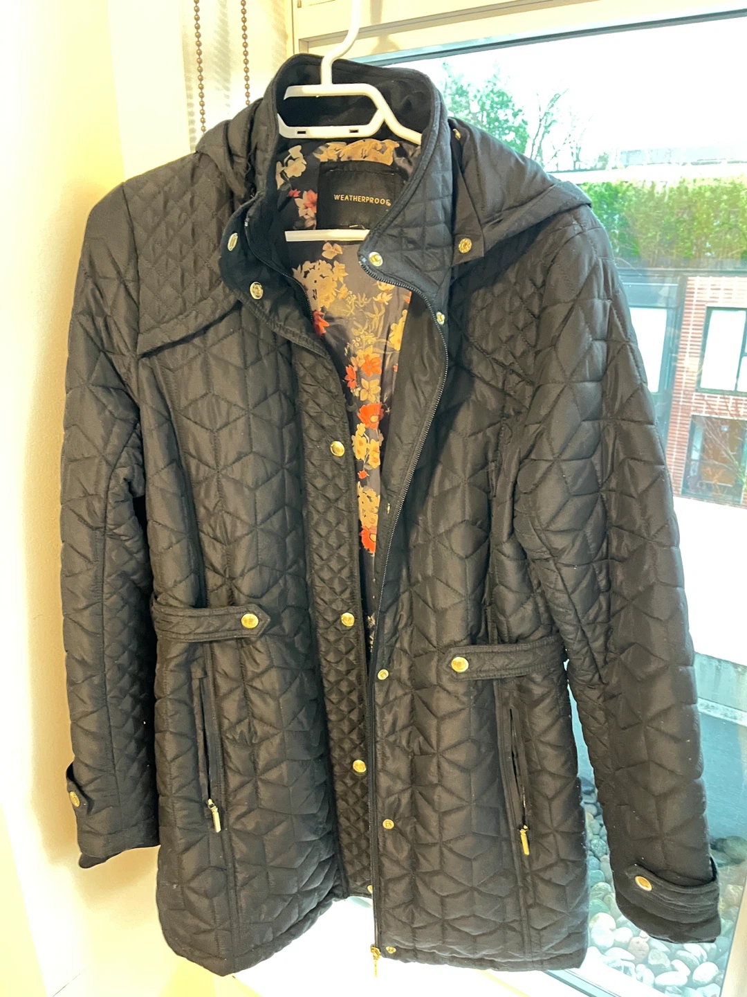 Weatherproof Black Quilted Jacket - Size M - photo 2