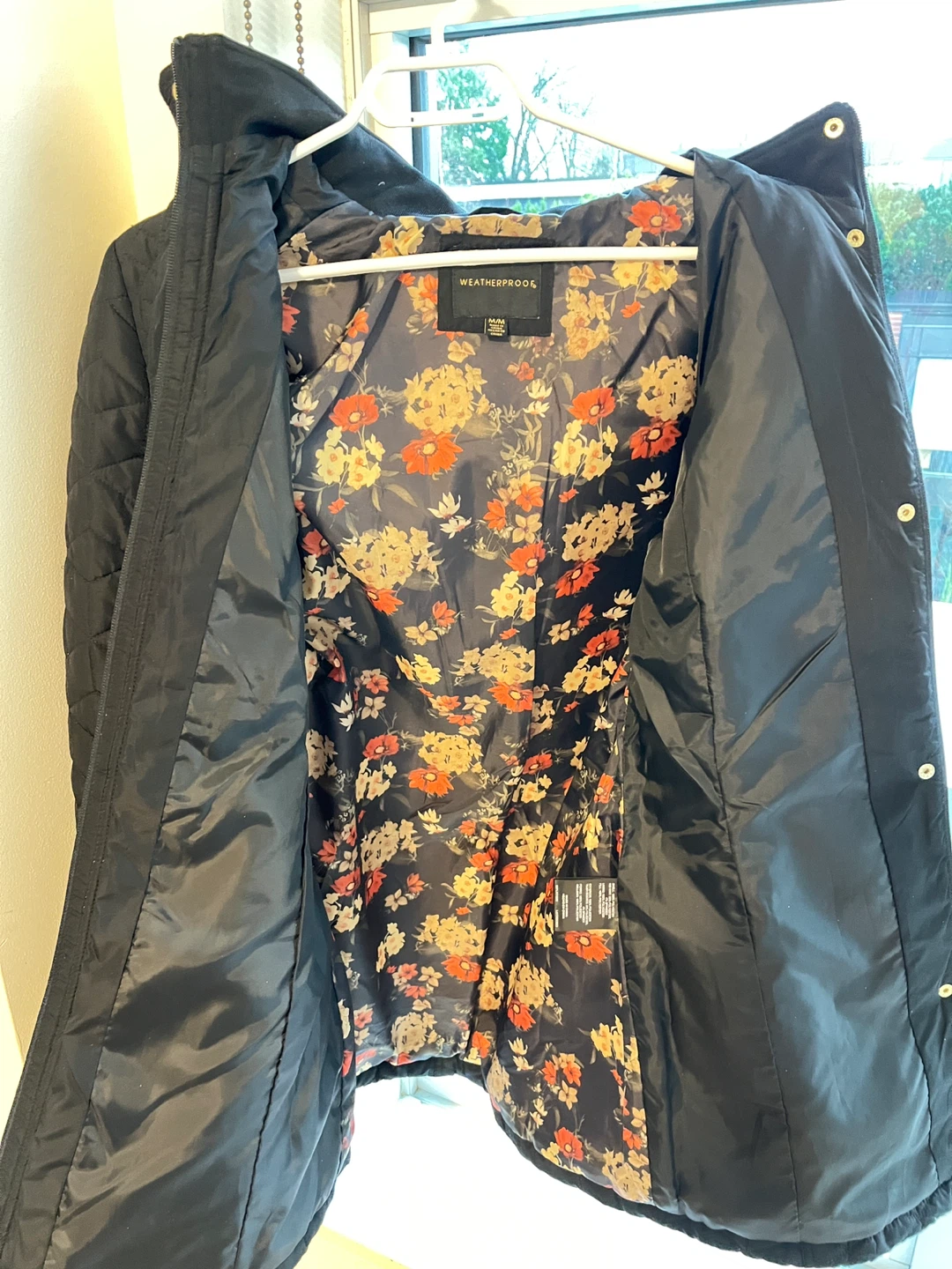 Weatherproof Black Quilted Jacket - Size M - photo 3