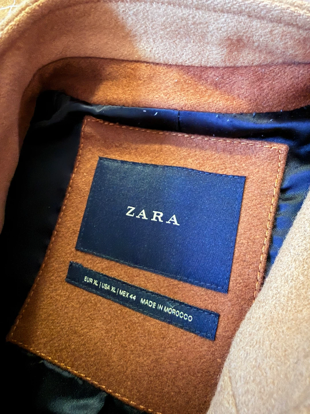 Zara XL Men's Tan Coat - photo 2