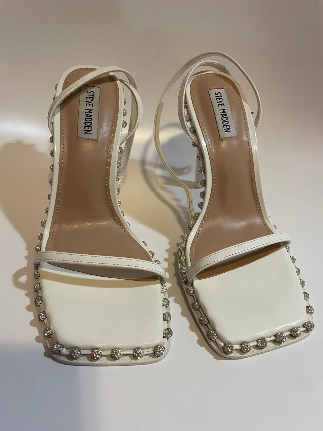 Steve Madden White Heels - Size 9.5 - photo 3