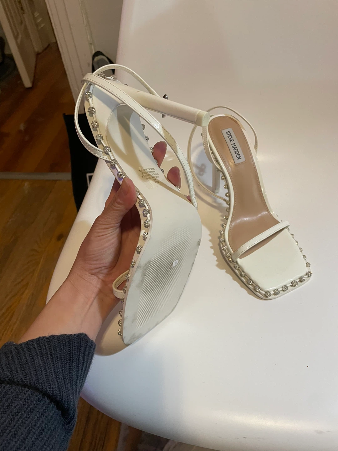 Steve Madden White Heels - Size 9.5 - photo 2