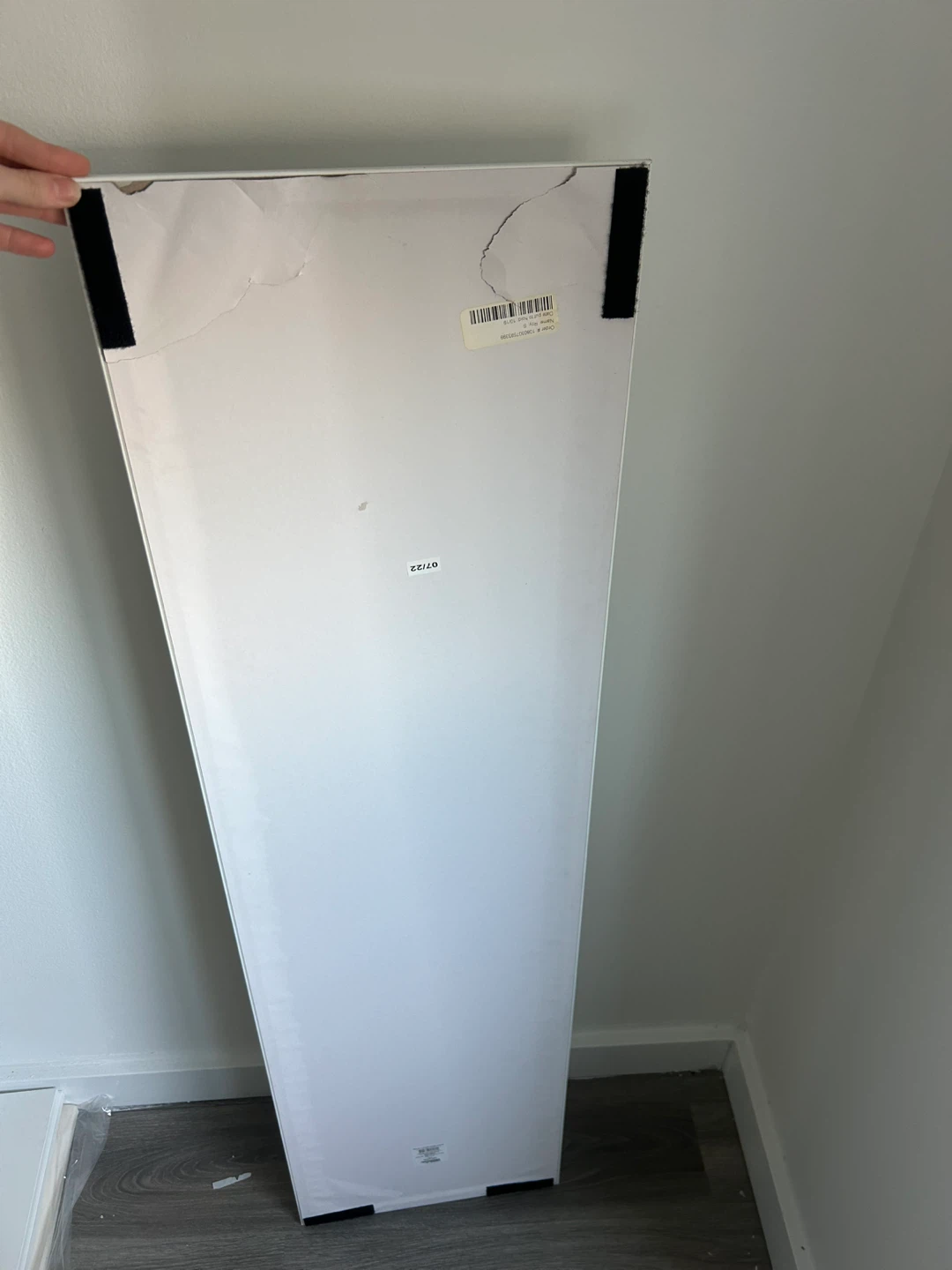 White Framed Full Length Mirror - photo 2
