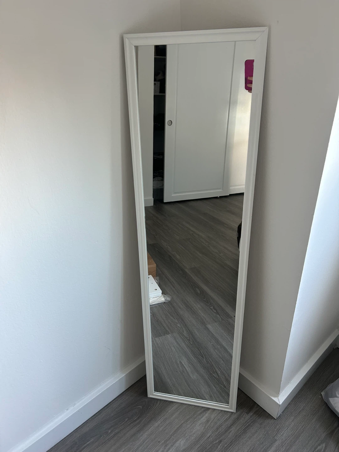 White Framed Full Length Mirror