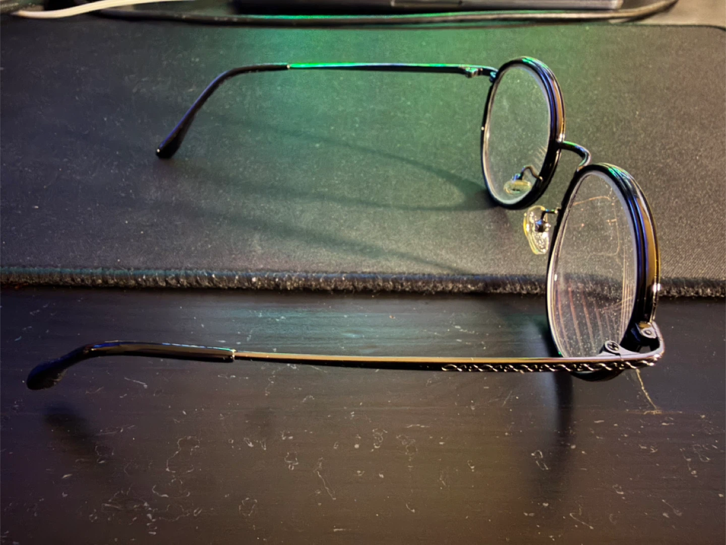 Round Frame Glasses - Black - Large - photo 4