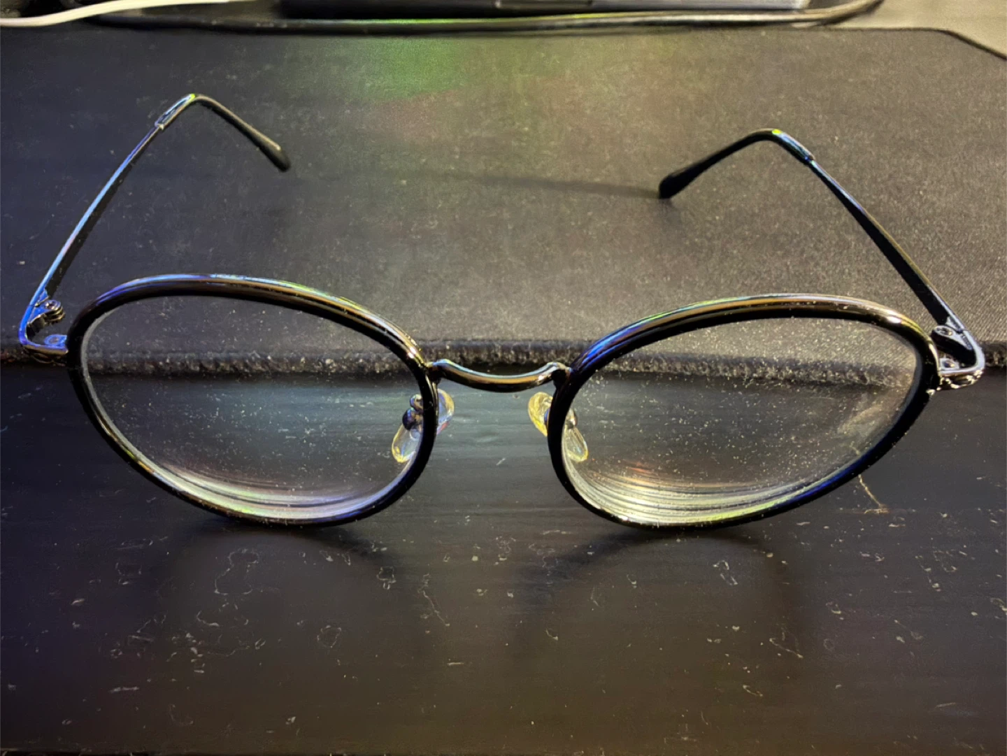 Round Frame Glasses - Black - Large - photo 2