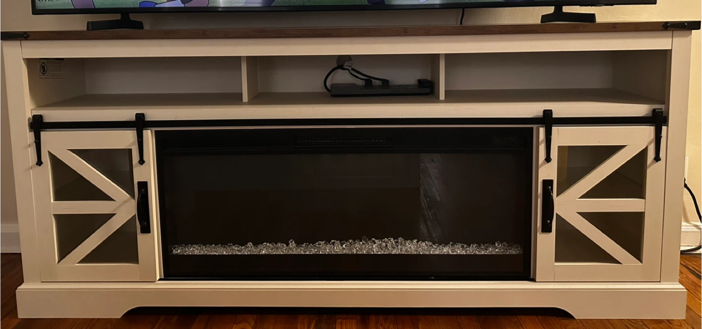 75 Inch TV Stand with 42" Fireplace - photo 2