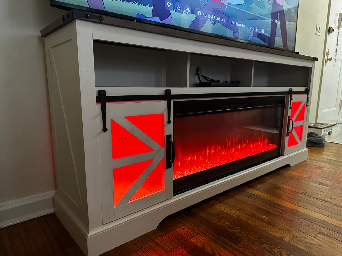 75 Inch TV Stand with 42" Fireplace - photo 5