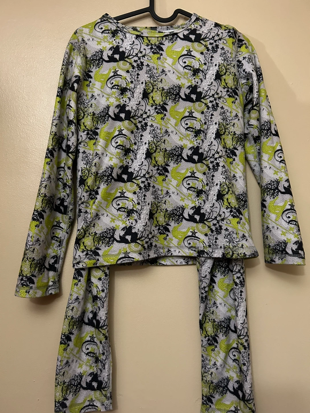 Green, Grey & Black Kids Pajamas size 10