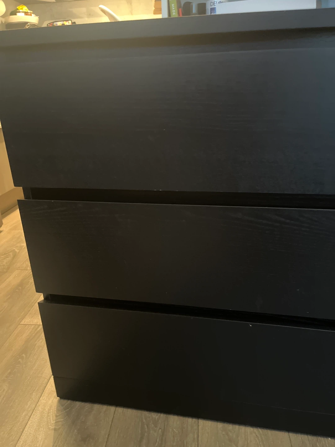 IKEA Dark Brown 3-Drawer Dresser - photo 3