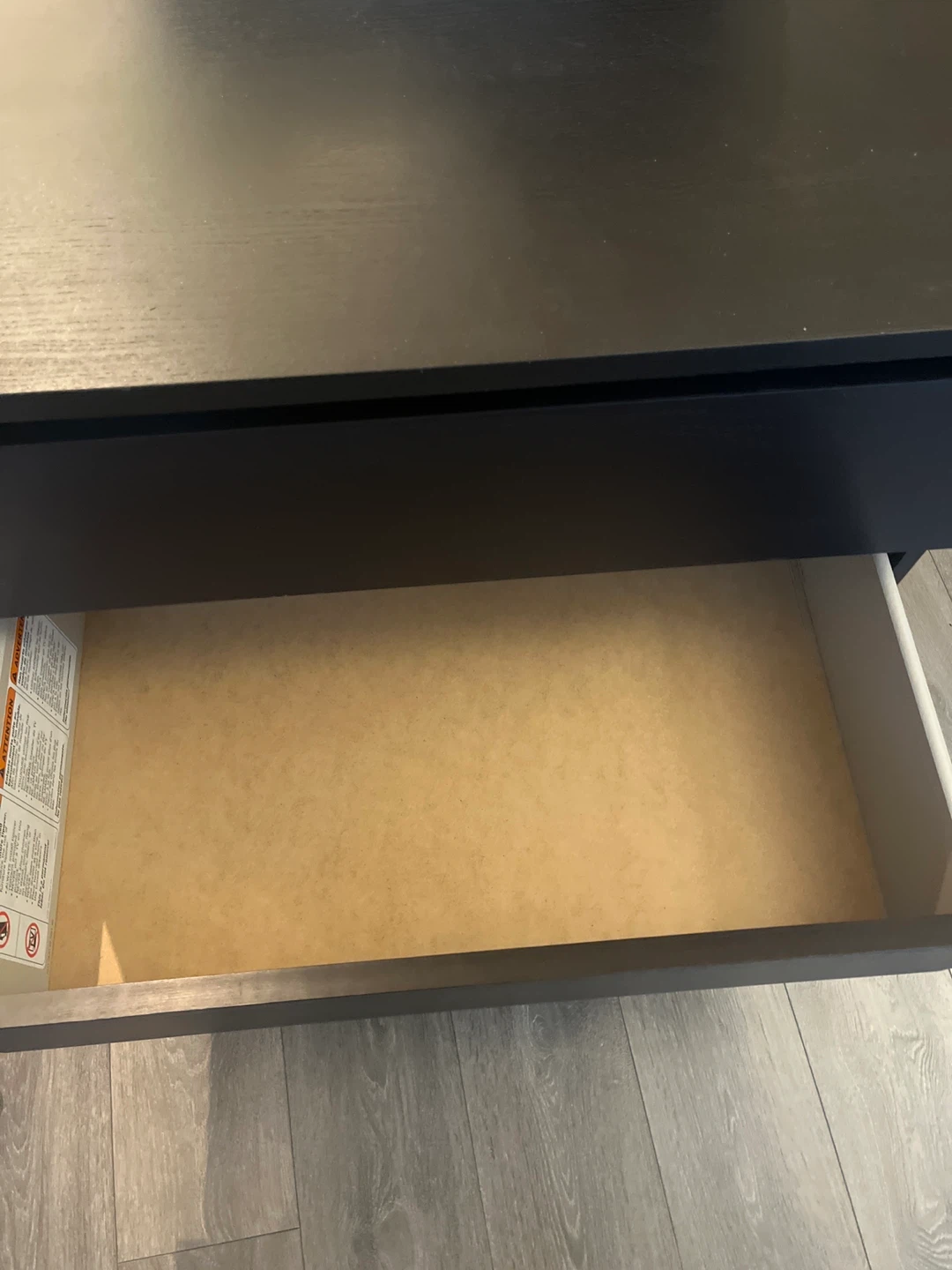 IKEA Dark Brown 3-Drawer Dresser - photo 5