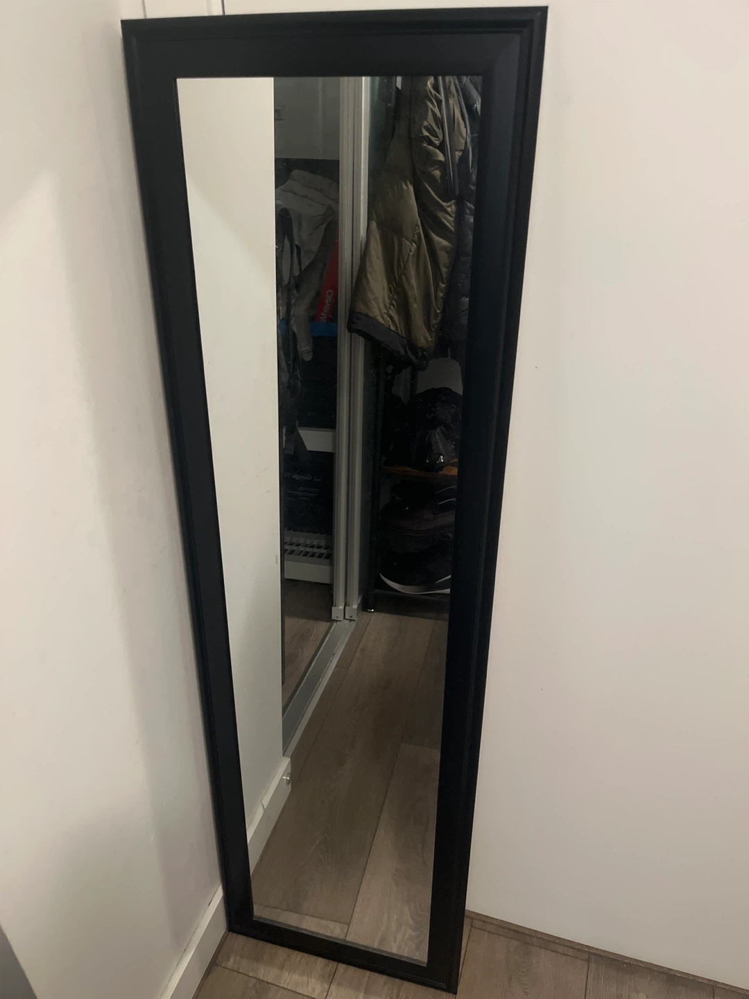 Black Framed Full Length Mirror - photo 2