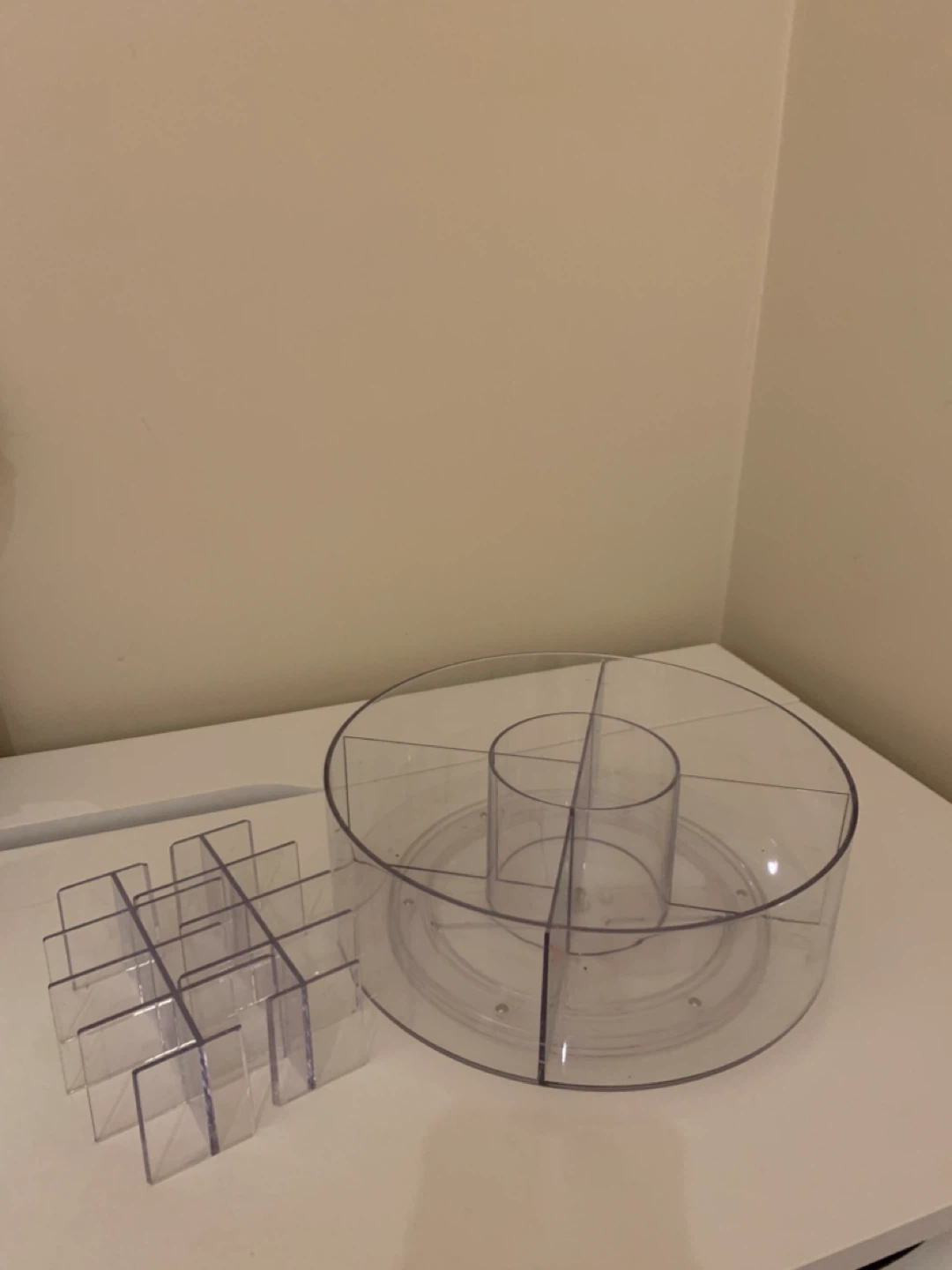 Clear Plastic Rotating Organizer - photo 2