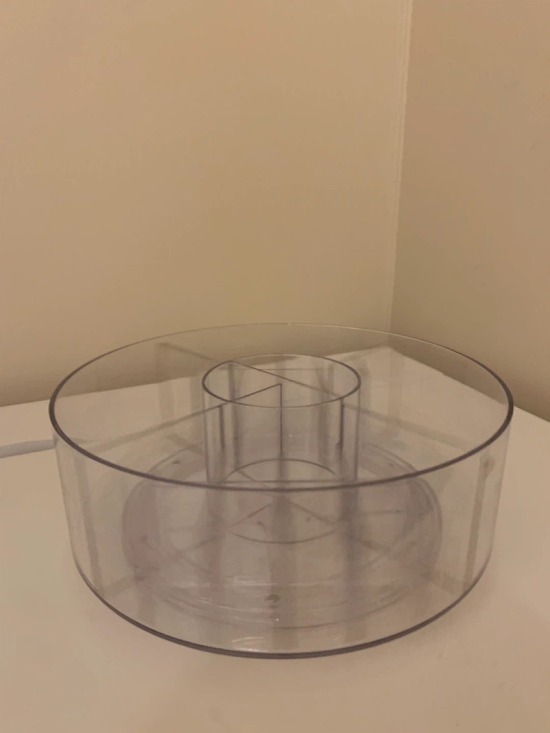 Clear Plastic Rotating Organizer