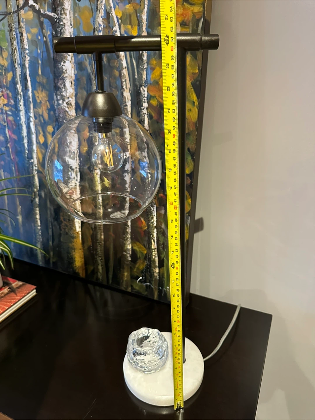 Modern Globe Table Lamp, 24.75 inches Height - photo 5