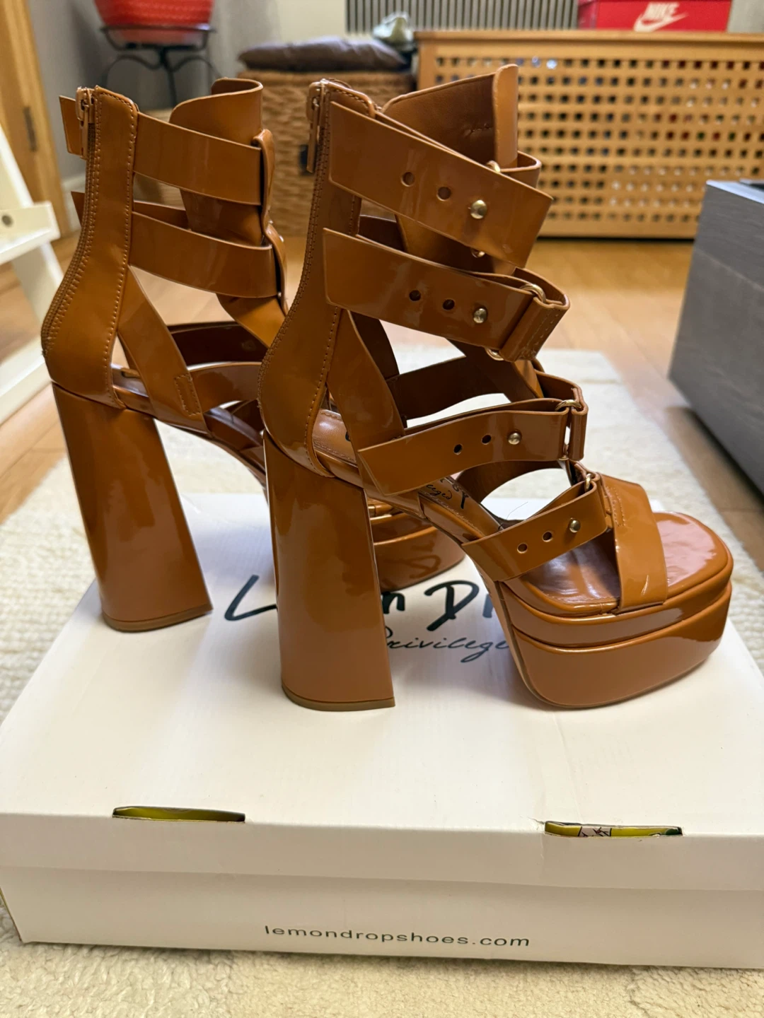 Lemon Drop Shoes Platform Heels - Size 7.5 - photo 5