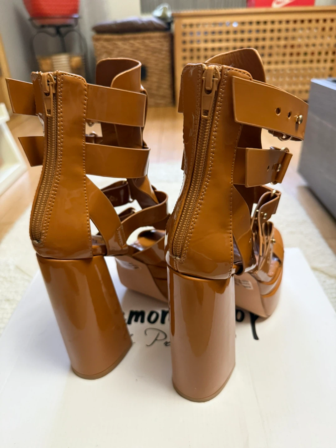 Lemon Drop Shoes Platform Heels - Size 7.5 - photo 4