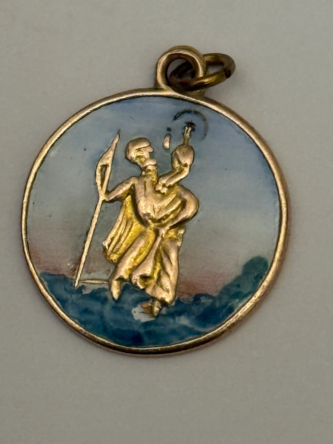 Victorian 9k St. Christopher  Pendant - photo 2