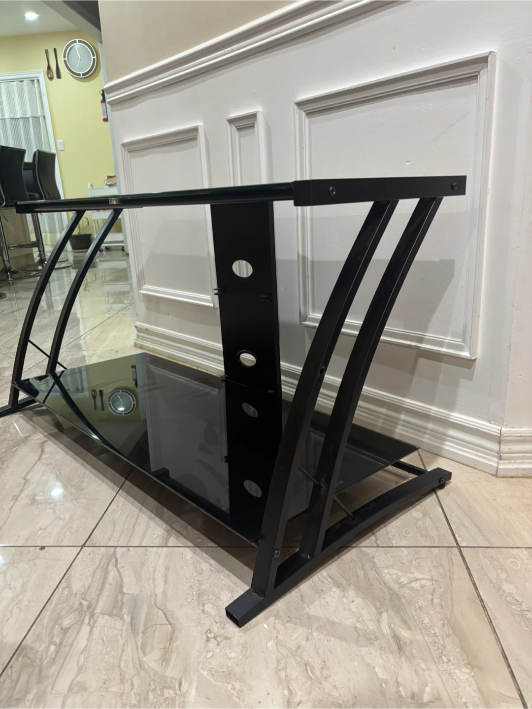 Black Glass TV Stand - photo 4