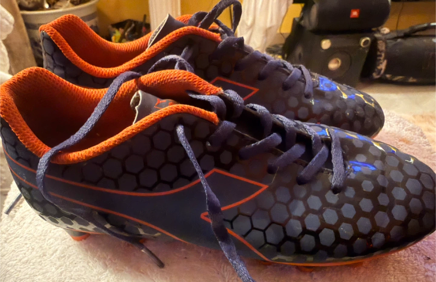 Lotto Soccer Cleats - Blue and Orange - photo 2