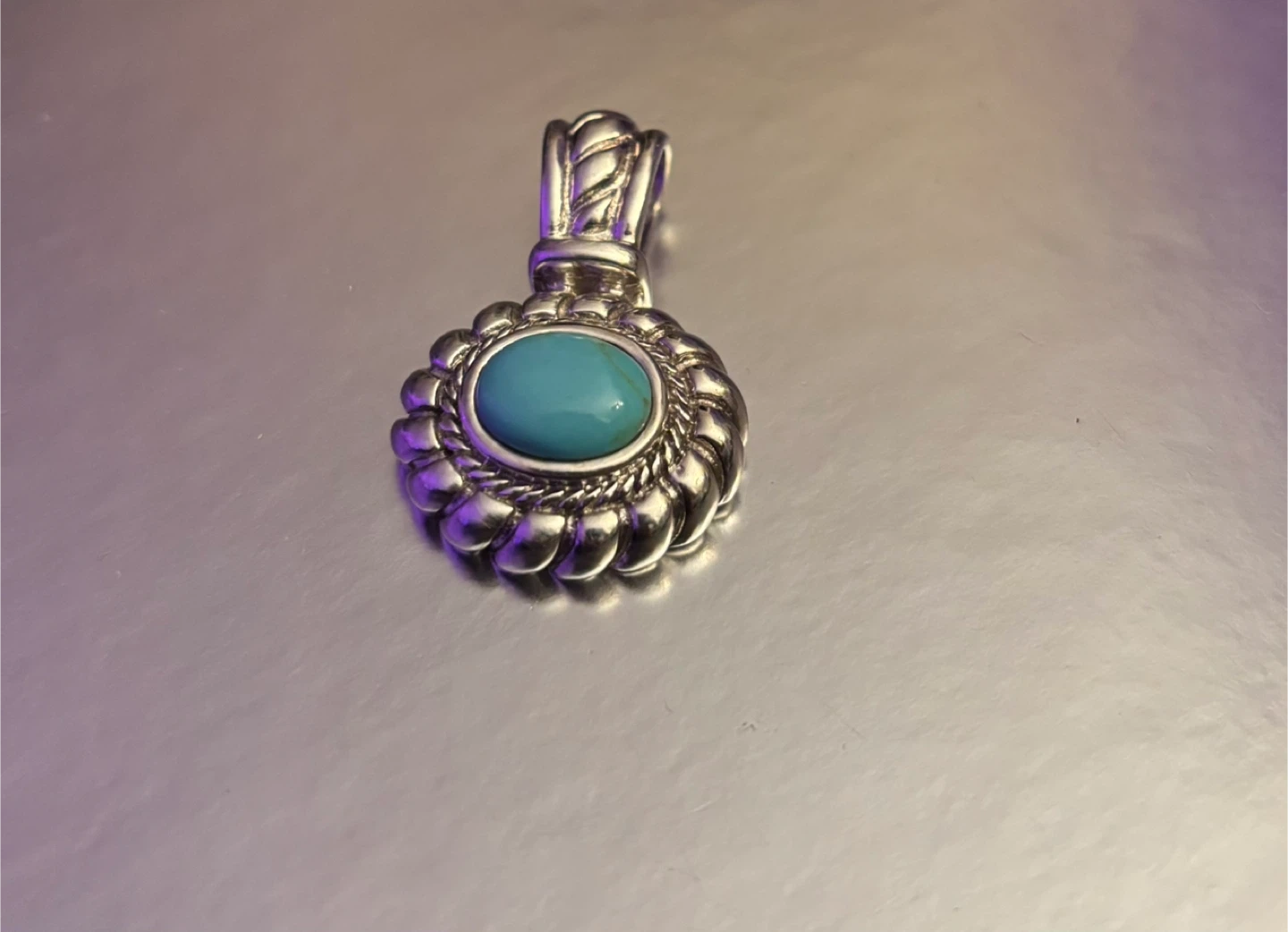 Turquoise Stone 925 Silver Pendant - photo 5