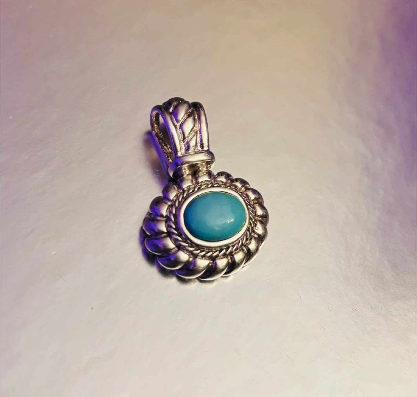 Turquoise Stone 925 Silver Pendant