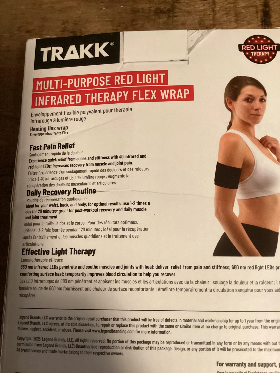 New TRAKK Multi-Purpose Red Light Infrared Therapy Flex Wrap - photo 2