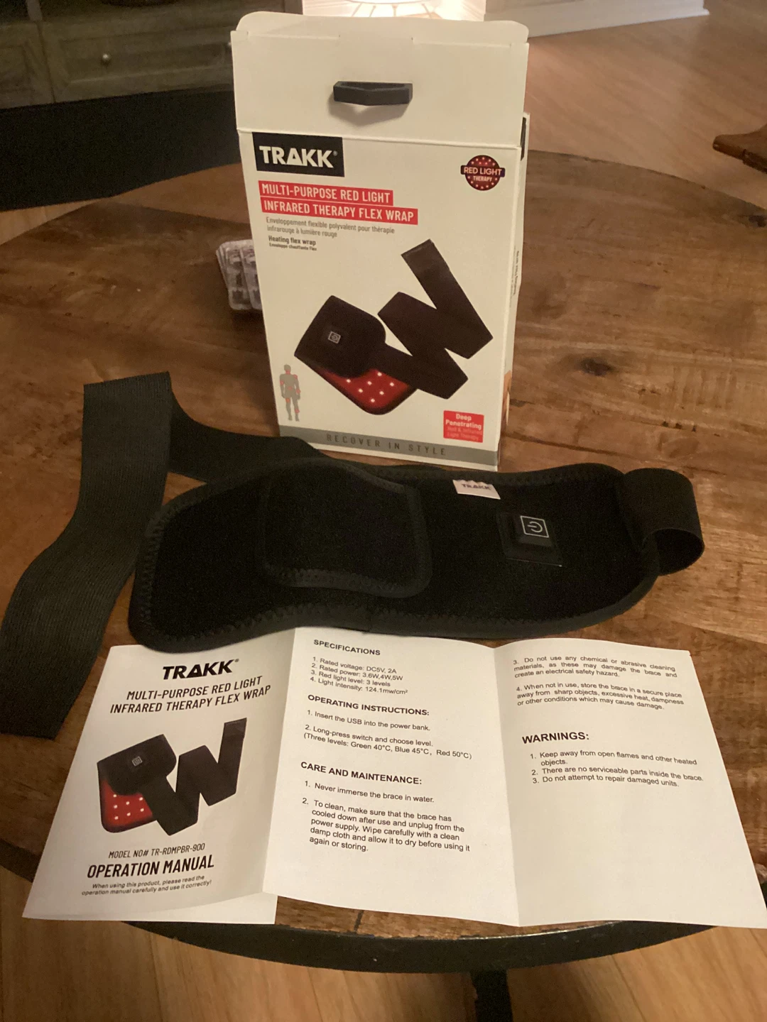 New TRAKK Multi-Purpose Red Light Infrared Therapy Flex Wrap - photo 3