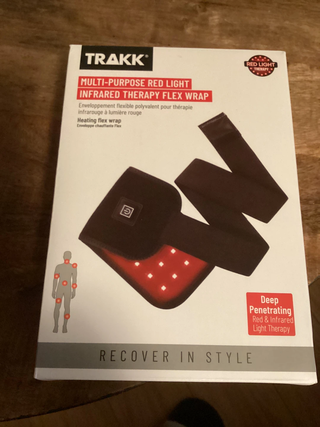 New TRAKK Multi-Purpose Red Light Infrared Therapy Flex Wrap