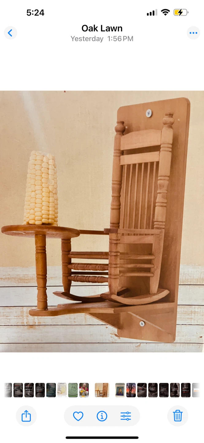 Rocking Chair Squirrel Feeder
