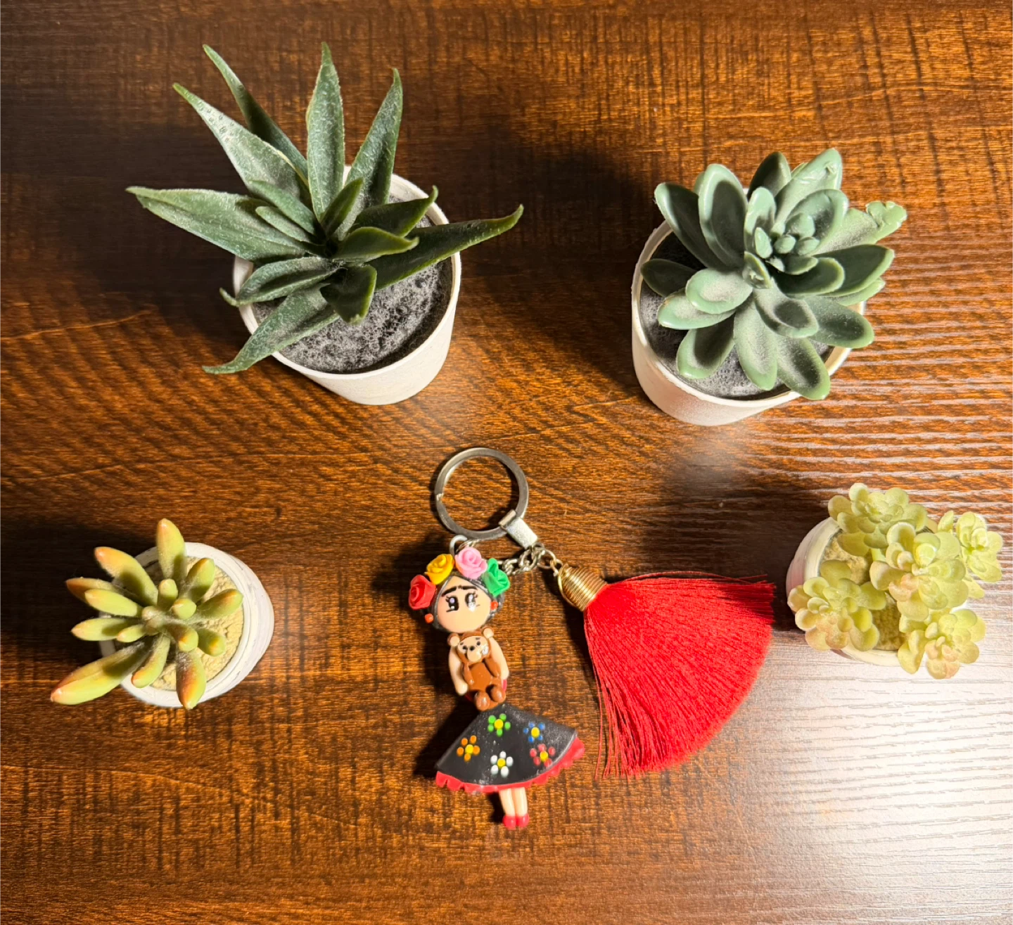 Frida Kahlo Keychain with Tassel - photo 2